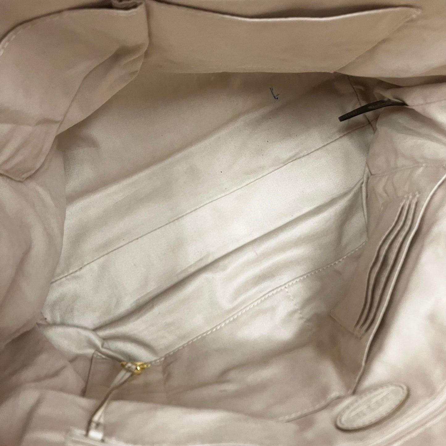 Handbag Leather By Fossil, Size: Medium