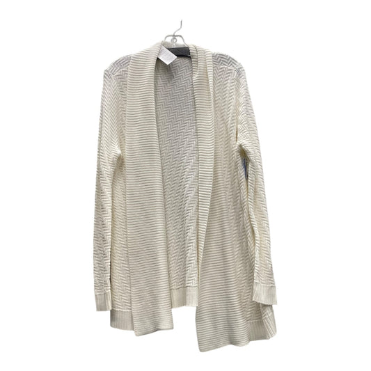 Sweater Cardigan By Chicos In Ivory, Size:L