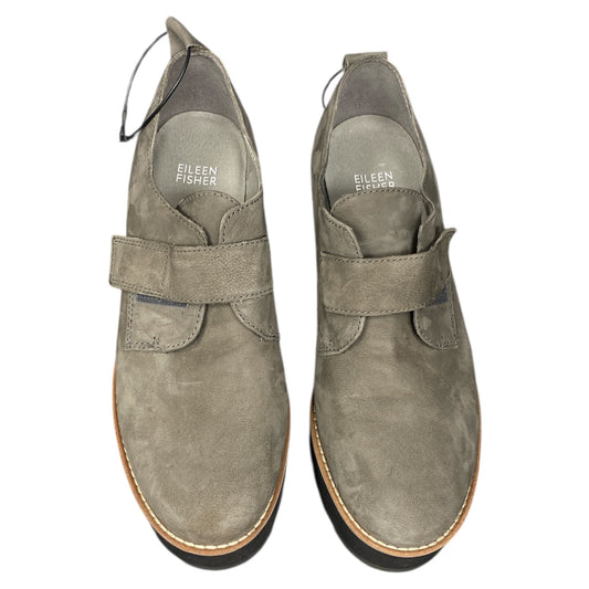 Shoes Designer By Eileen Fisher In Grey, Size:8
