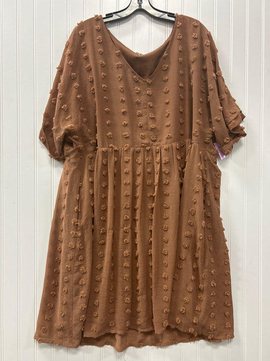 Dress Casual Midi By Jodifl In Brown, Size:3