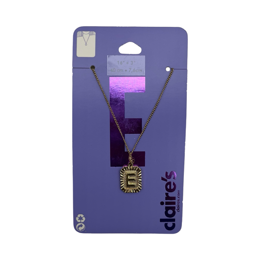 Necklace Pendant By Claires In Gold