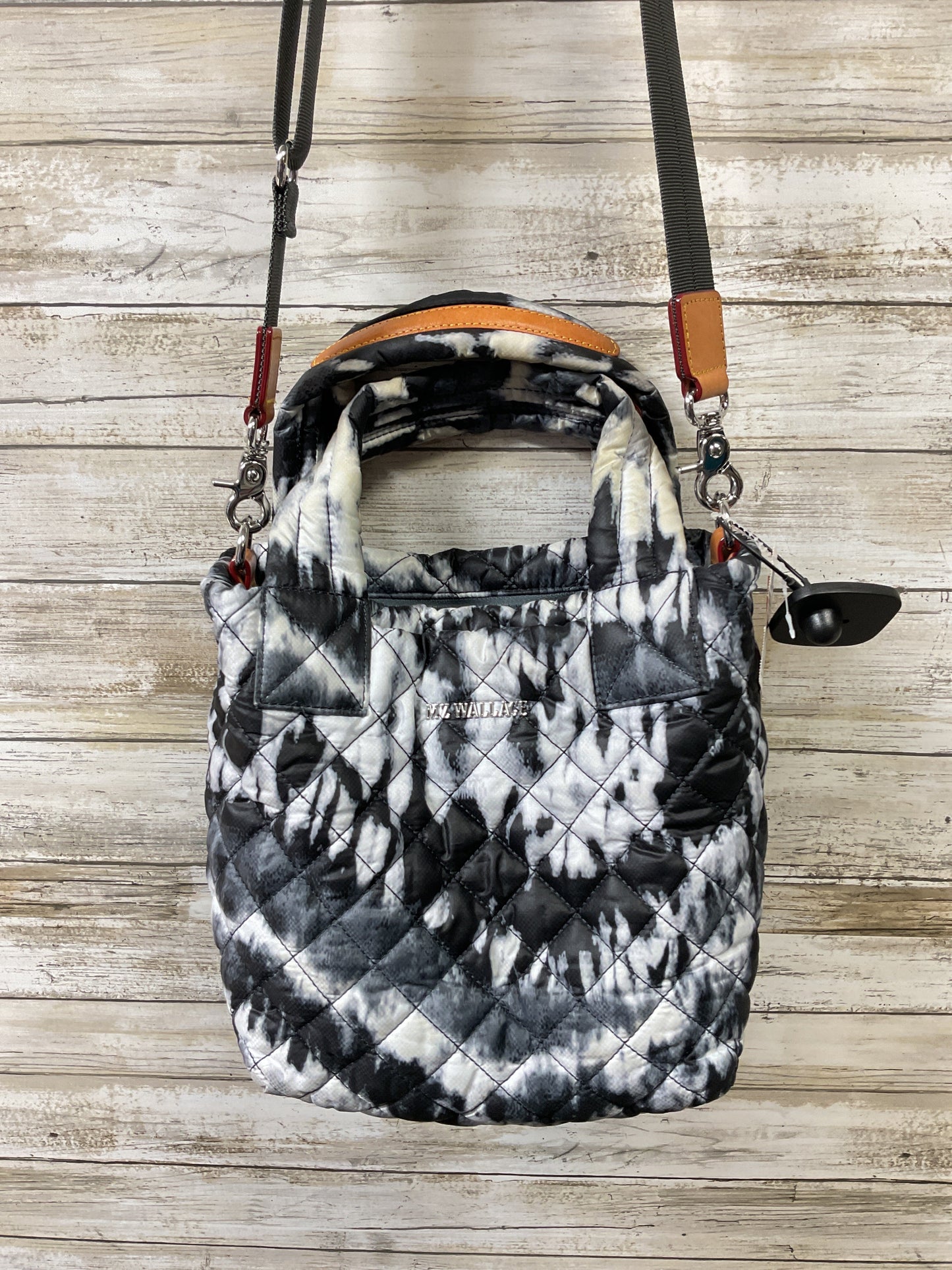 Handbag By Mz Wallace In Black & White, Size:Small
