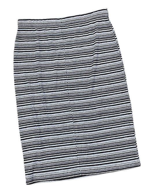 Skirt Midi By Bobeau In Black & Gold, Size:L