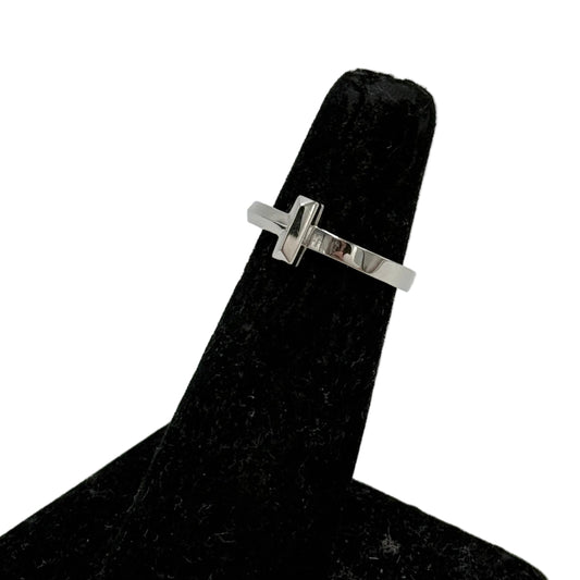 Tiffany & Company T1 18k White Gold Luxury Ring Size: 5.5