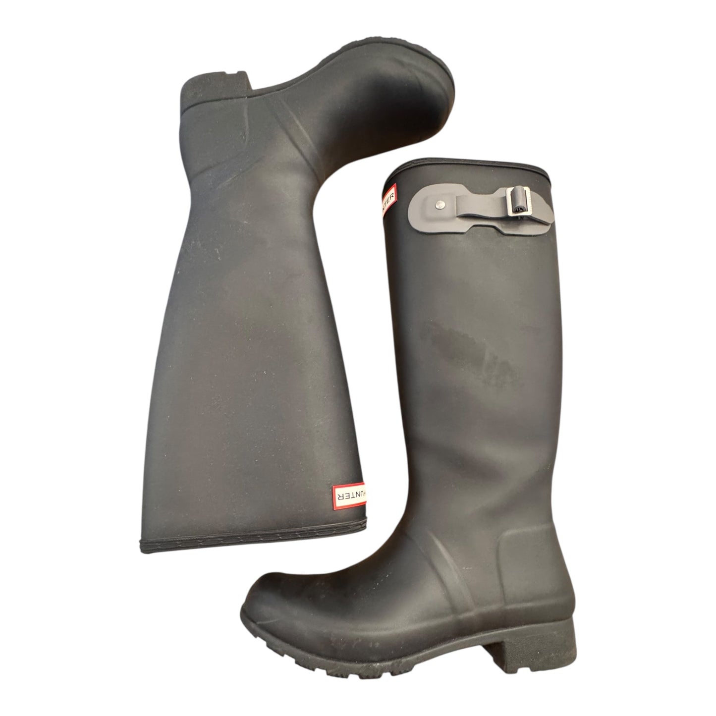 Boots Rain By Hunter In Black, Size:9