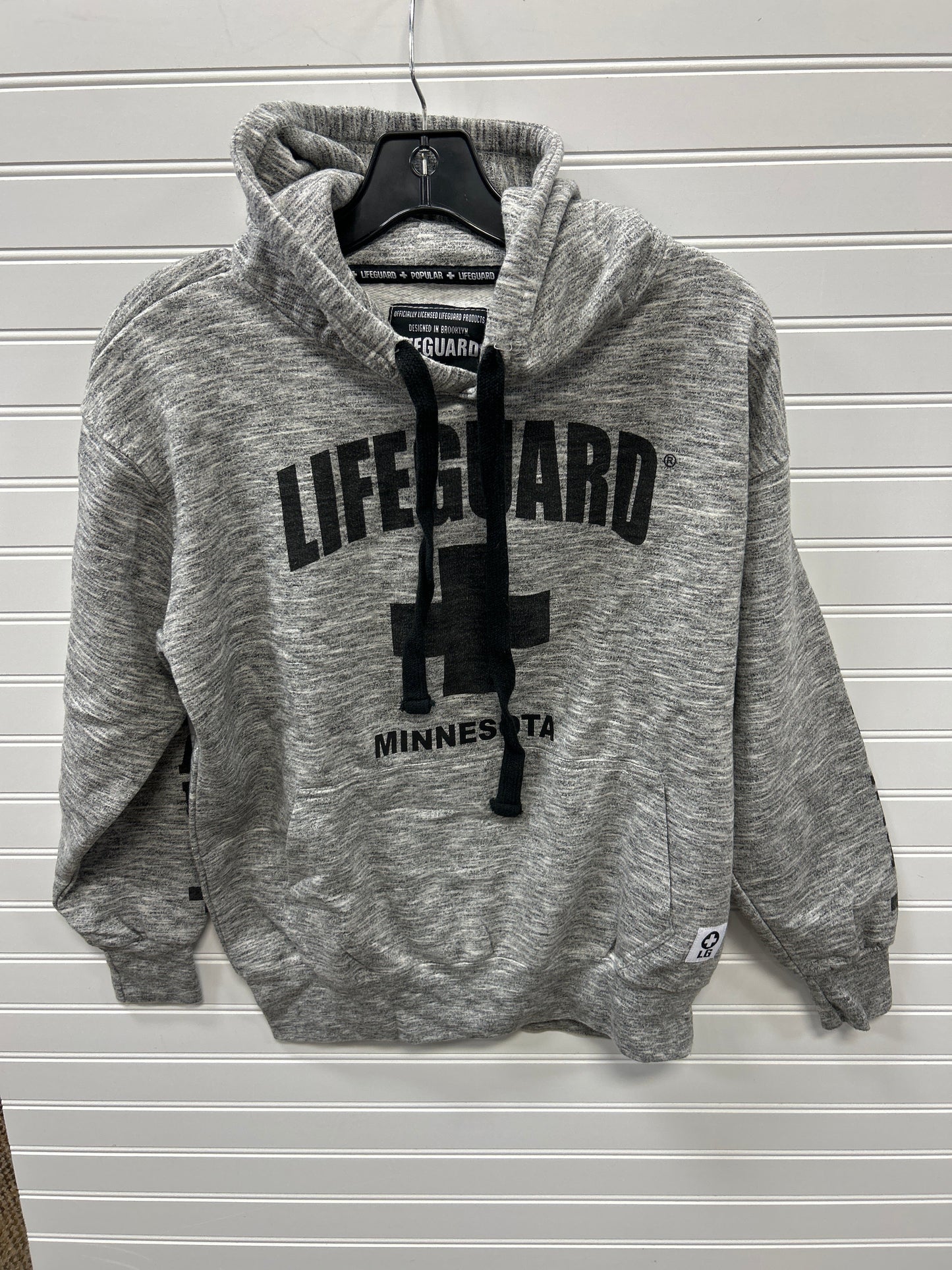 Sweatshirt Hoodie By Clothes Mentor In Grey, Size:M
