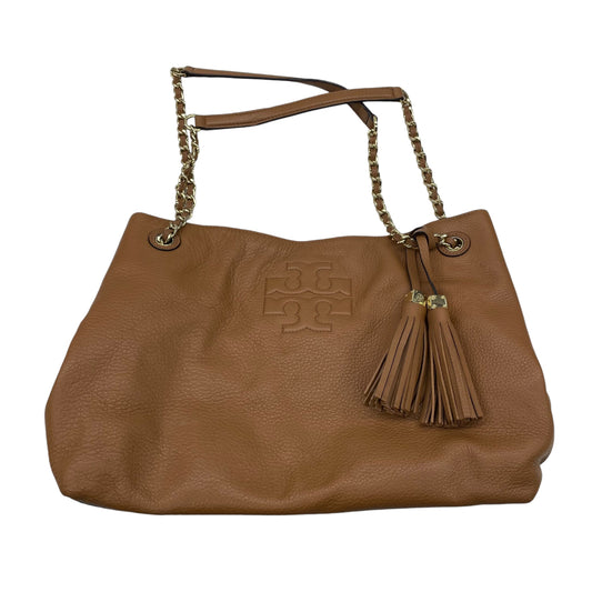 Handbag Designer By Tory Burch In Tan, Size:Medium