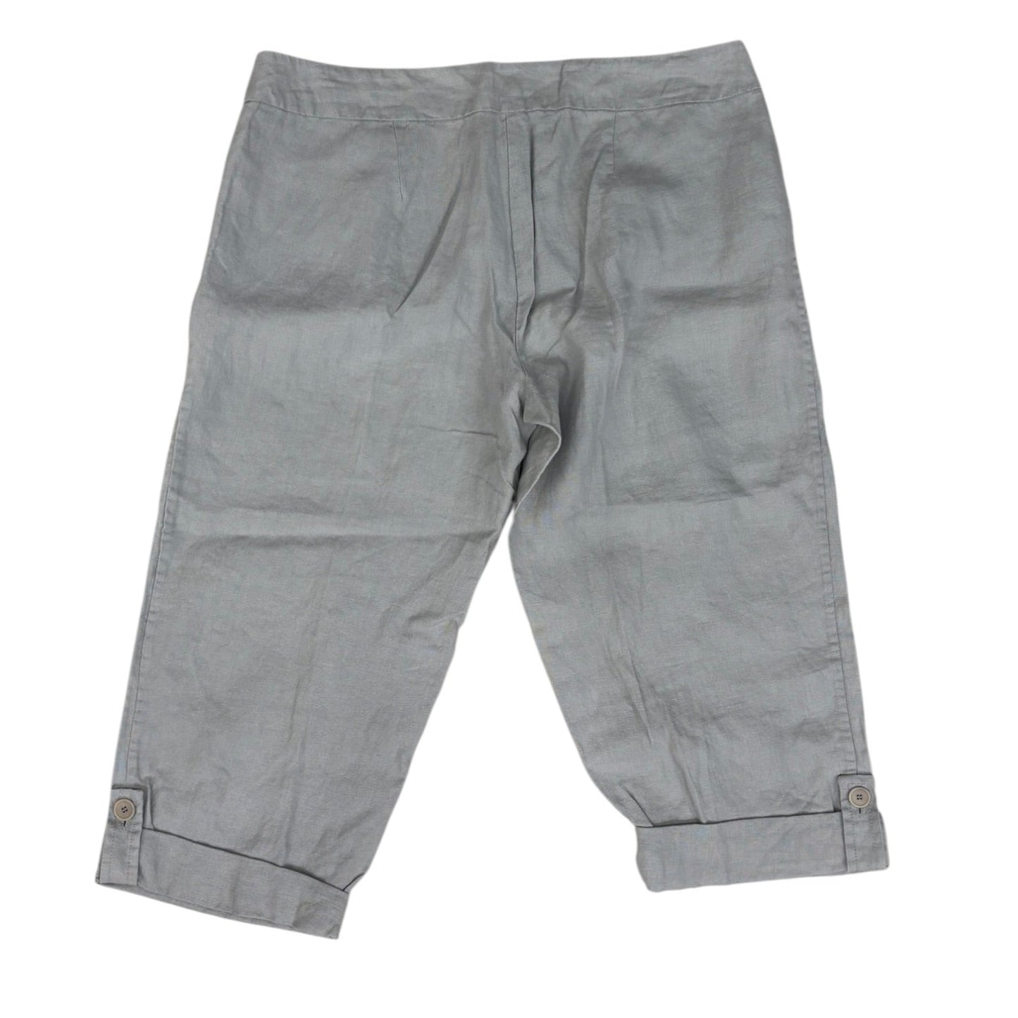 Pants Cropped By Eileen Fisher In Grey, Size:12