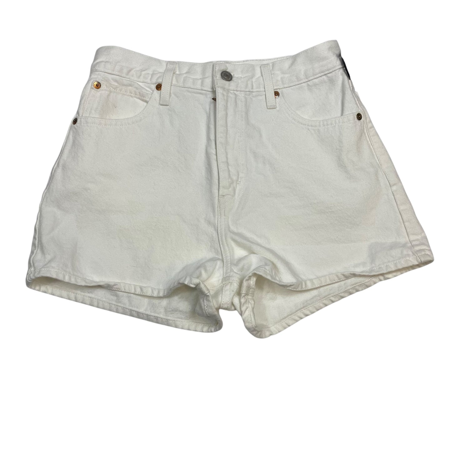 Shorts By Levis In White Denim, Size:4
