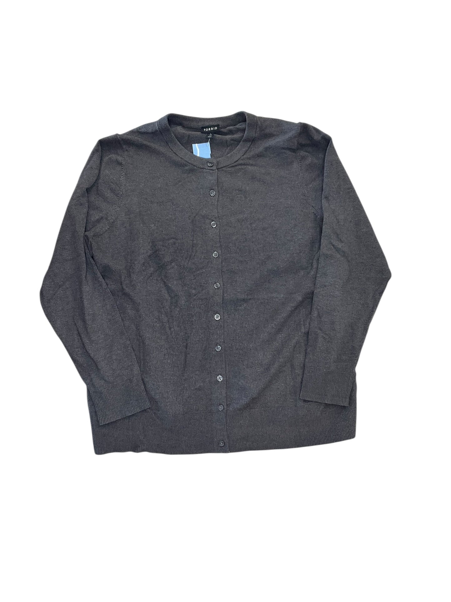 Cardigan By Torrid In Grey, Size:1X