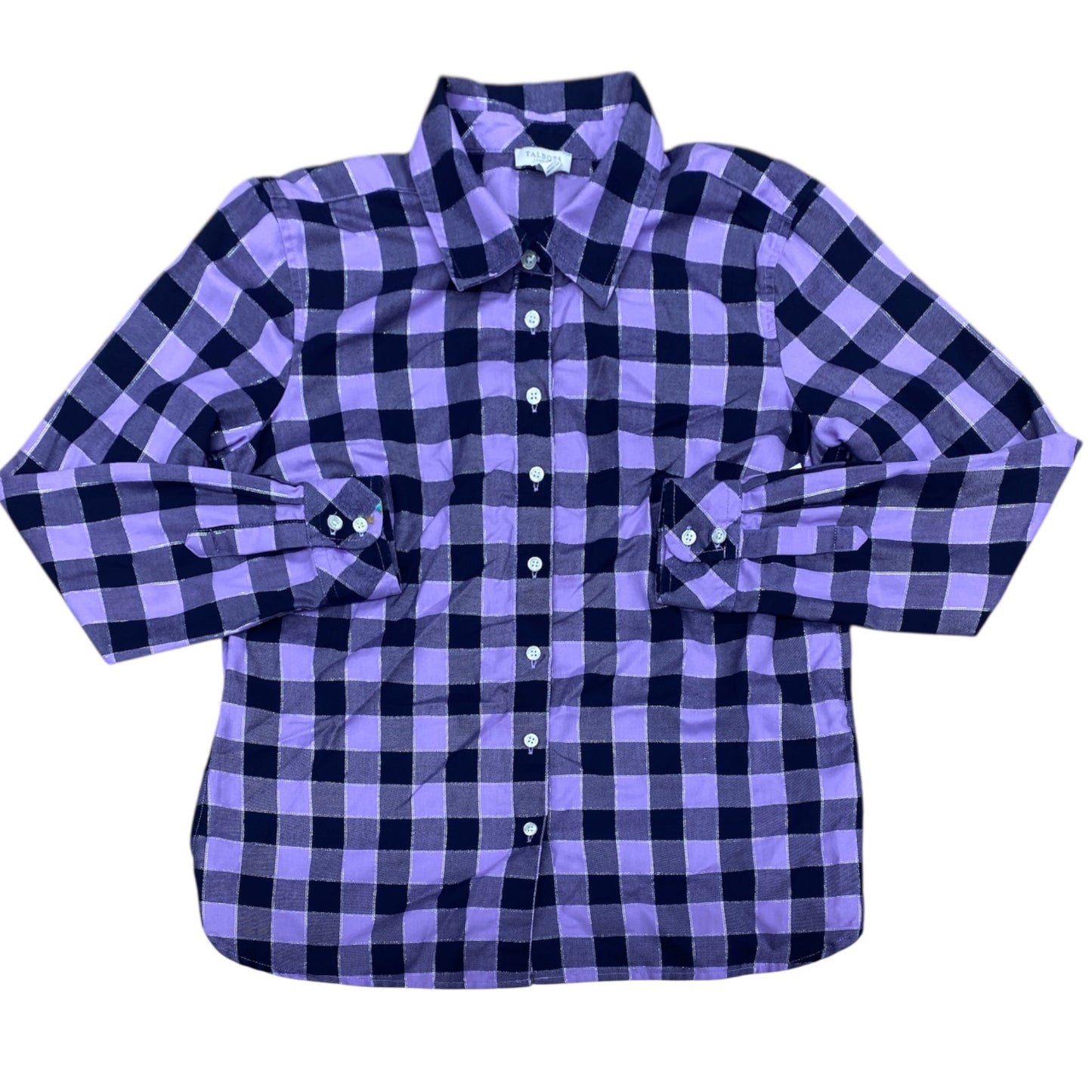 Top Ls By Talbots In Plaid Pattern, Size:Sp