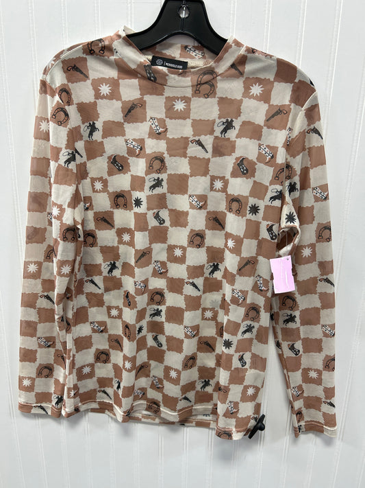 Top Ls By Clothes Mentor In Tan, Size:L