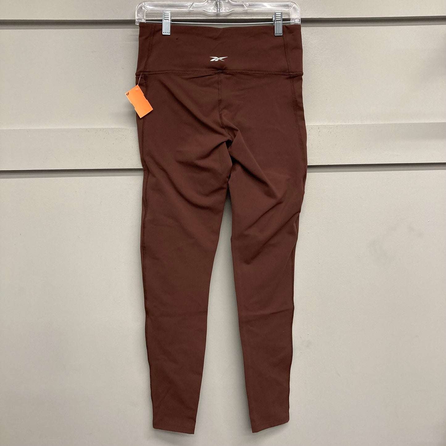 Athletic Leggings By Reebok In Brown, Size:M