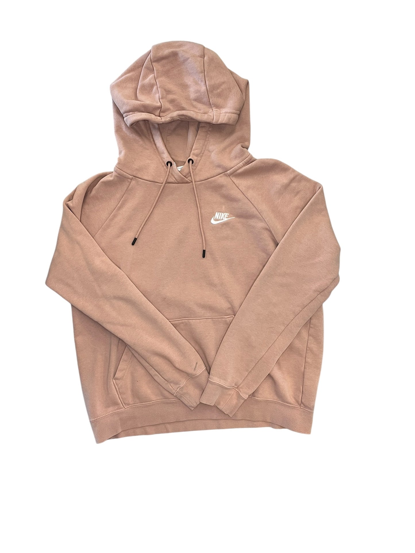 Athletic Sweatshirt Hoodie By Nike Apparel In Peach, Size:M