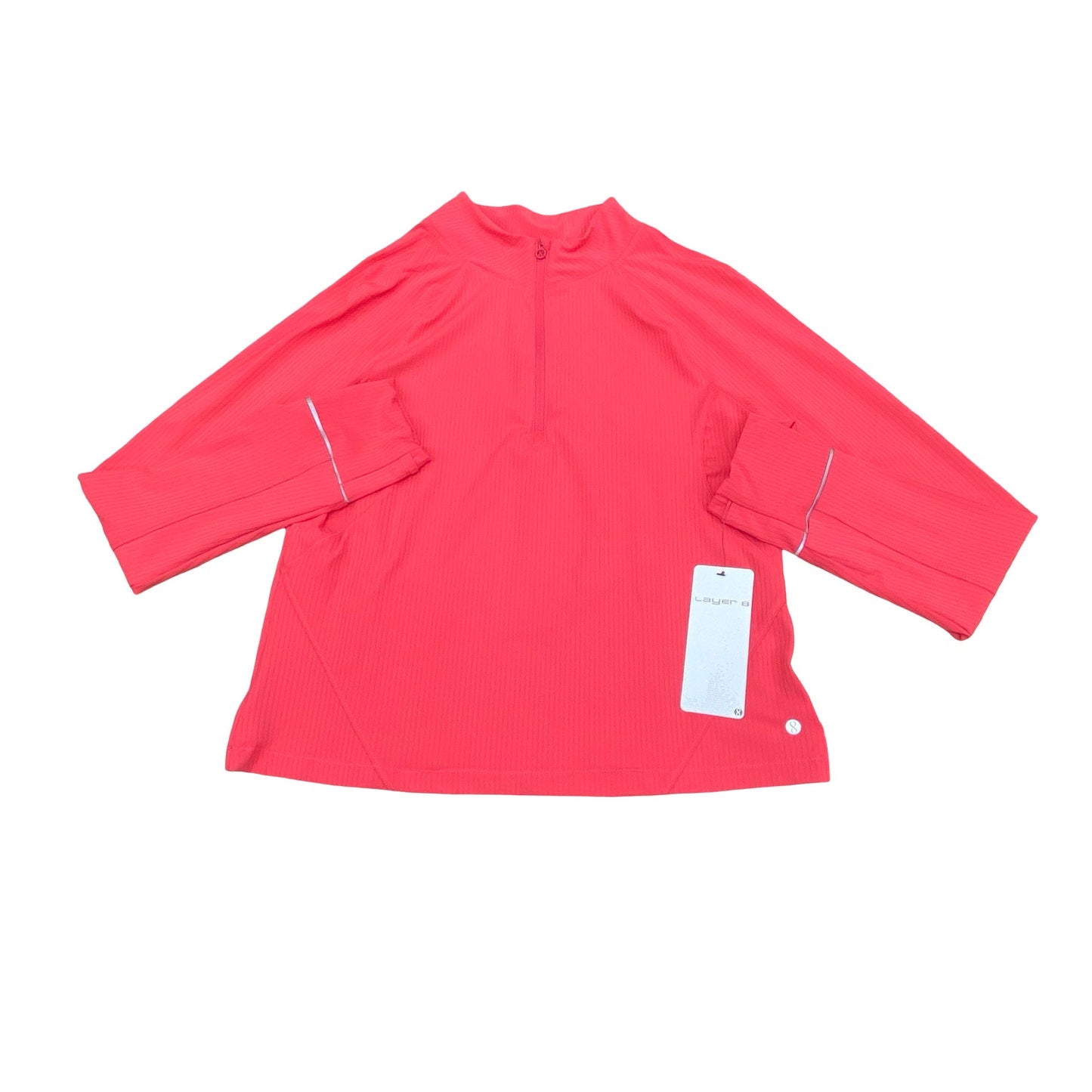Athletic Jacket By Layer 8 In Pink, Size:L