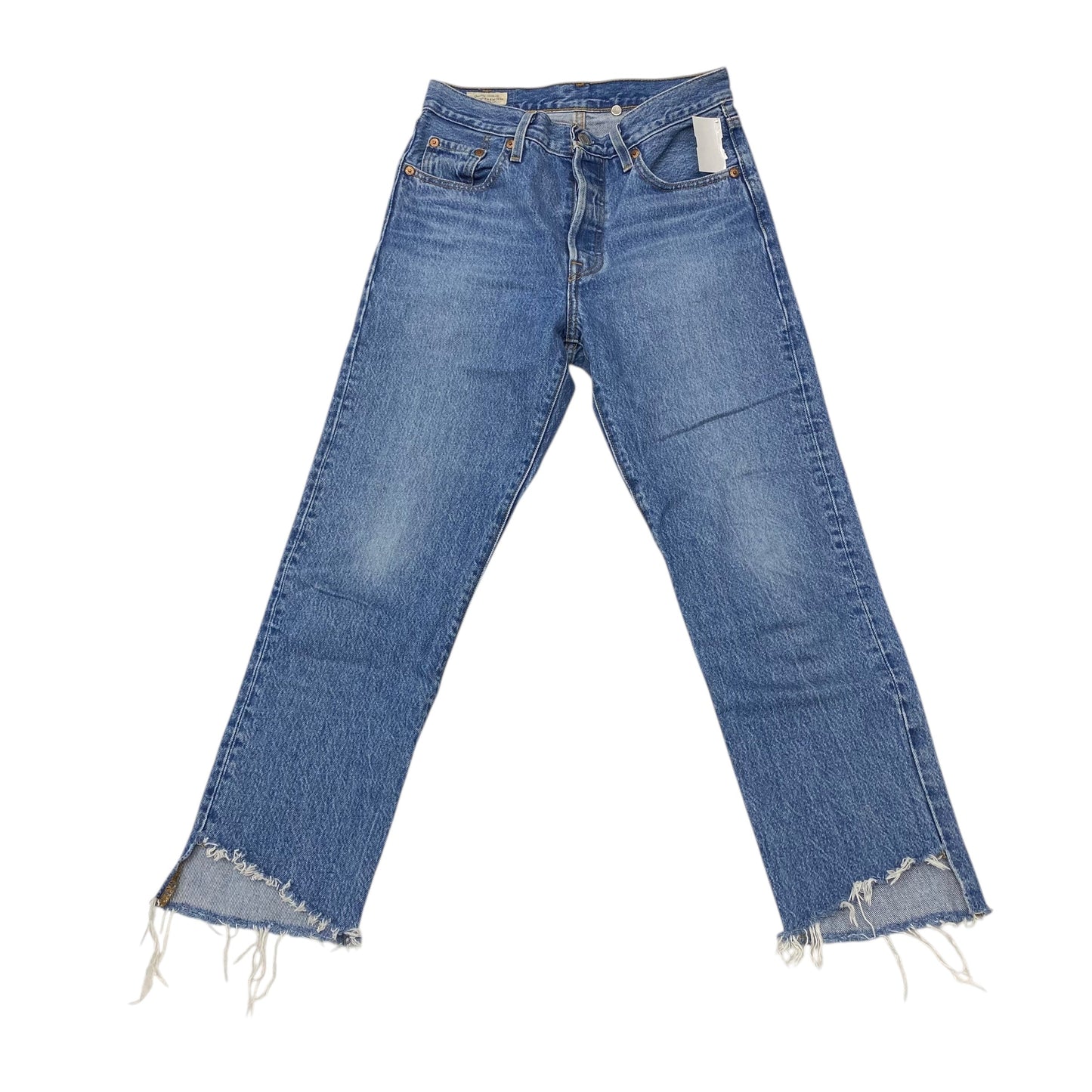 Jeans Straight By Levis In Blue Denim, Size:0