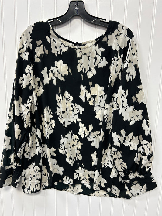 Blouse Ls By Maurices In Black, Size:Xxl