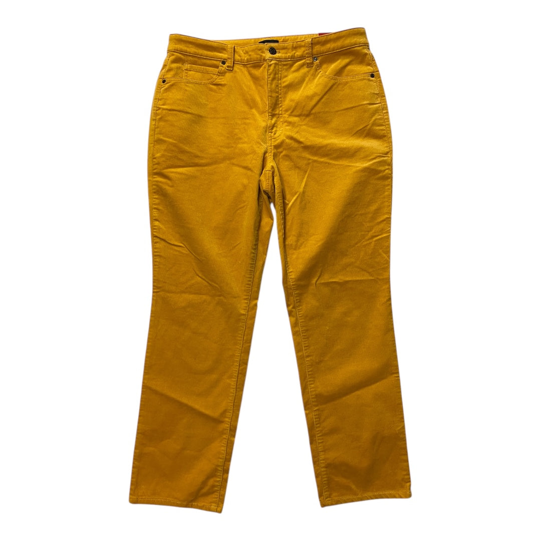 Pants Corduroy By Talbots In Yellow, Size:12P