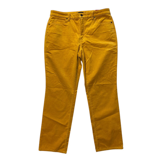 Pants Corduroy By Talbots In Yellow, Size:12P