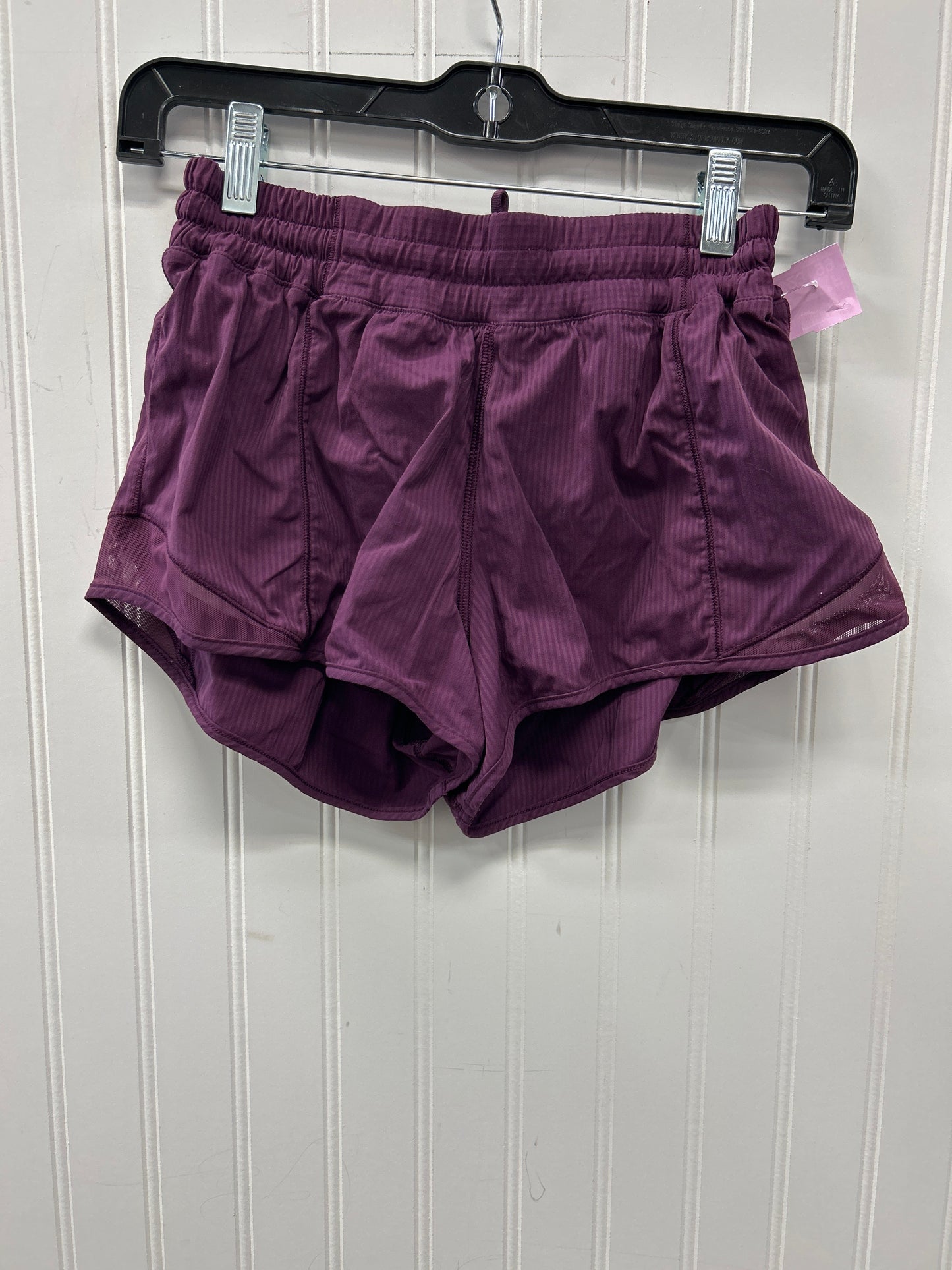 Athletic Shorts By Lululemon In Purple, Size:Xs