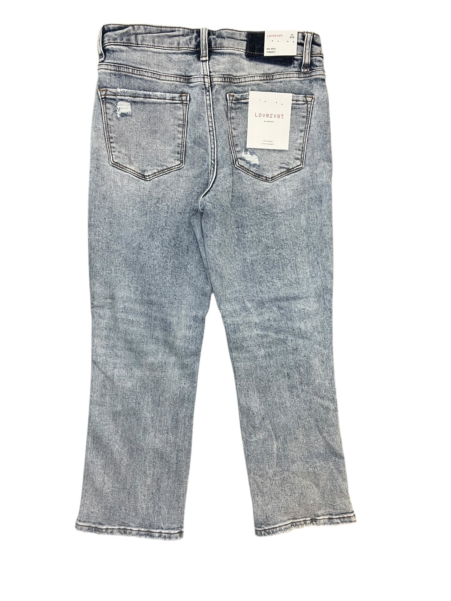 Jeans Straight By Vervet In Blue Denim, Size:4