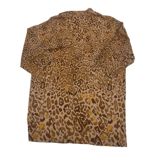 Cardigan By Isaac Mizrahi Live Qvc In Animal Print, Size:Xl