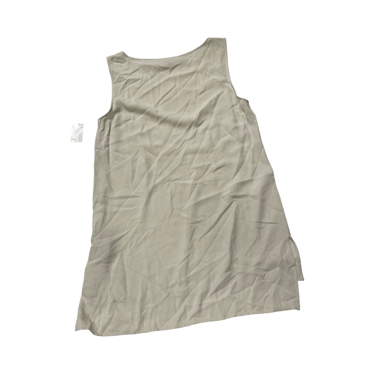 Top Sleeveless Designer By Eileen Fisher In Cream, Size:S