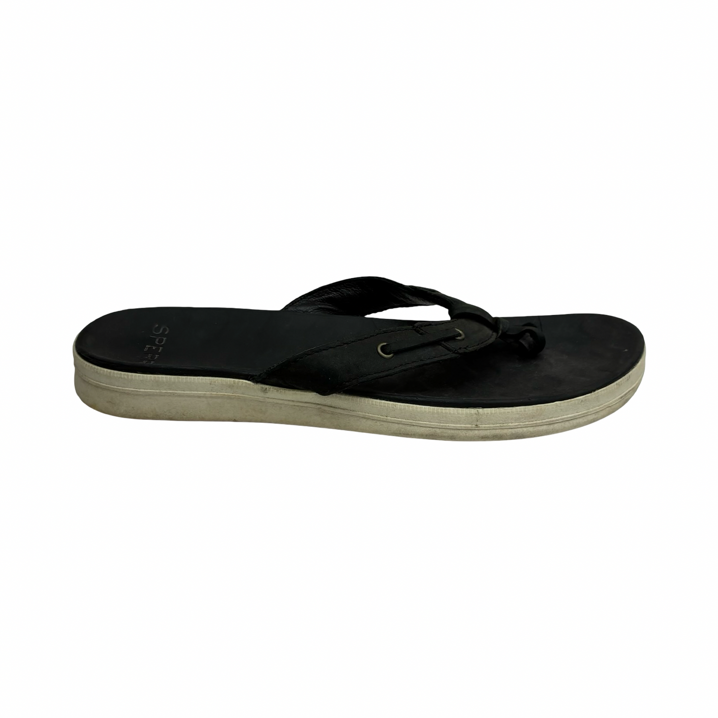 Sandals Flip Flops By Sperry In Black, Size:7.5