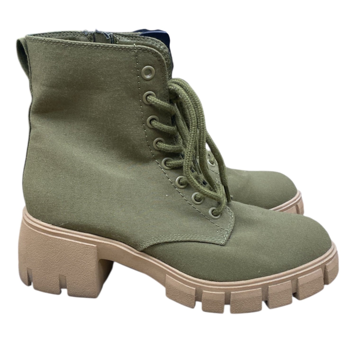 Boots Ankle Heels By Universal Thread In Green, Size:7