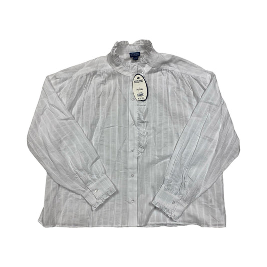 Top Ls By Scoop In White, Size:L