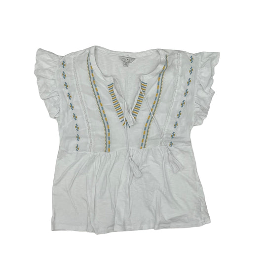 WHITE LUCKY BRAND TOP SS, Size S