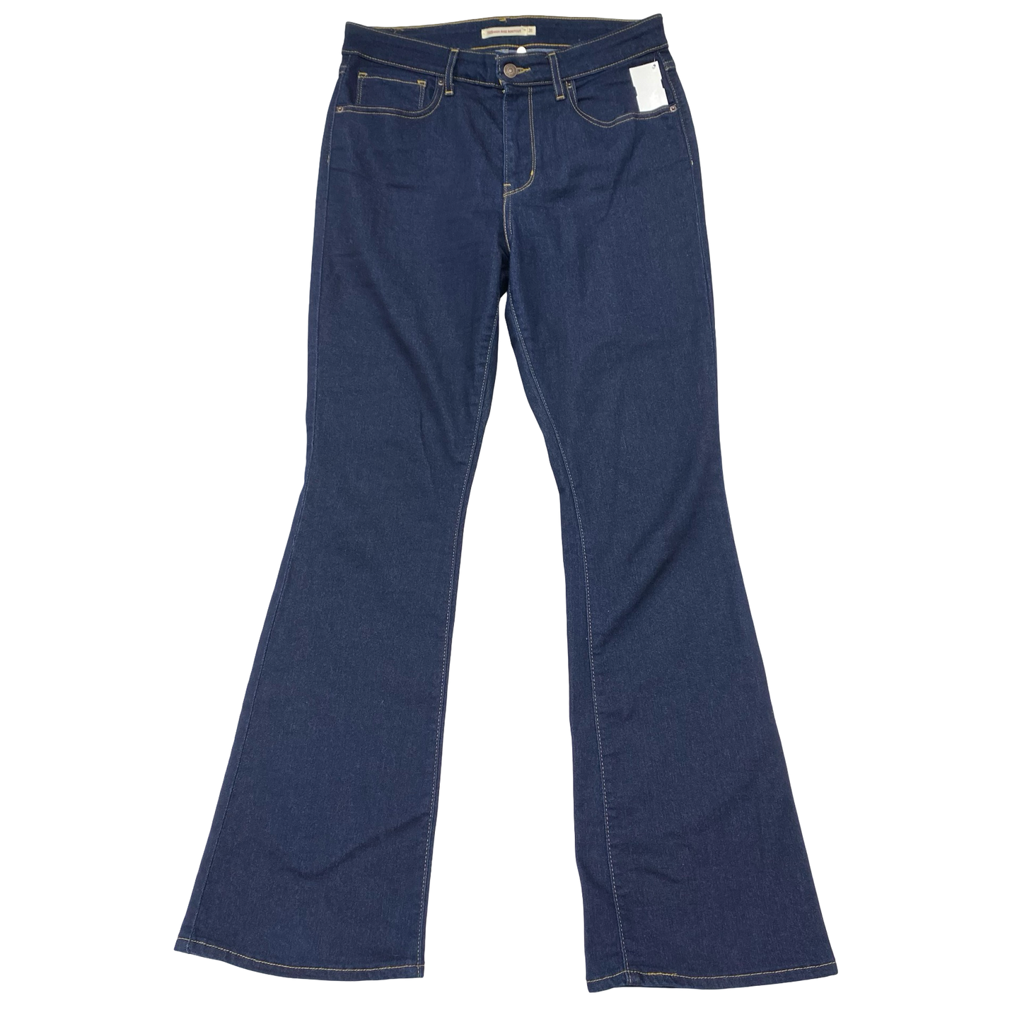 Jeans Boot Cut By Levis In Blue Denim, Size:12