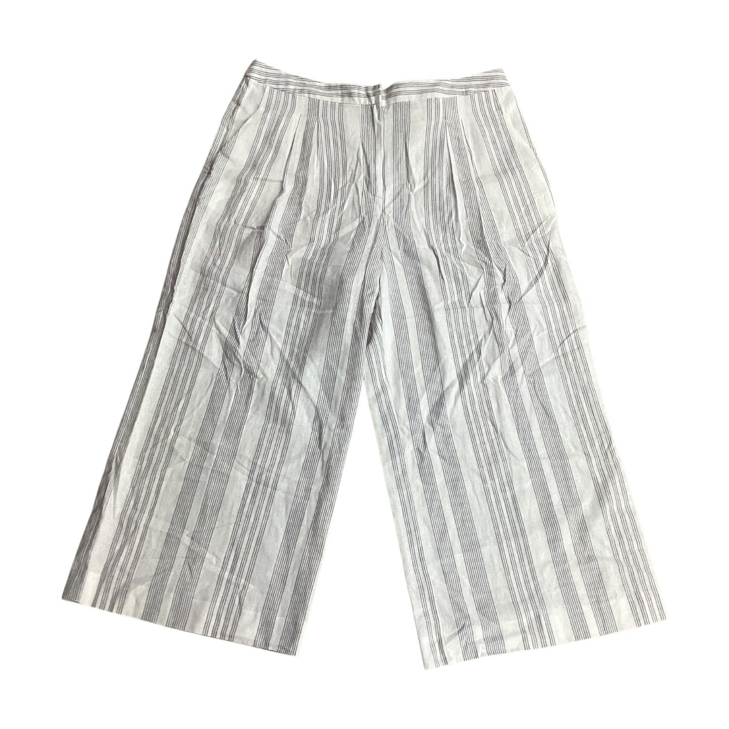 Pants Linen By Worthington In Striped Pattern, Size:18