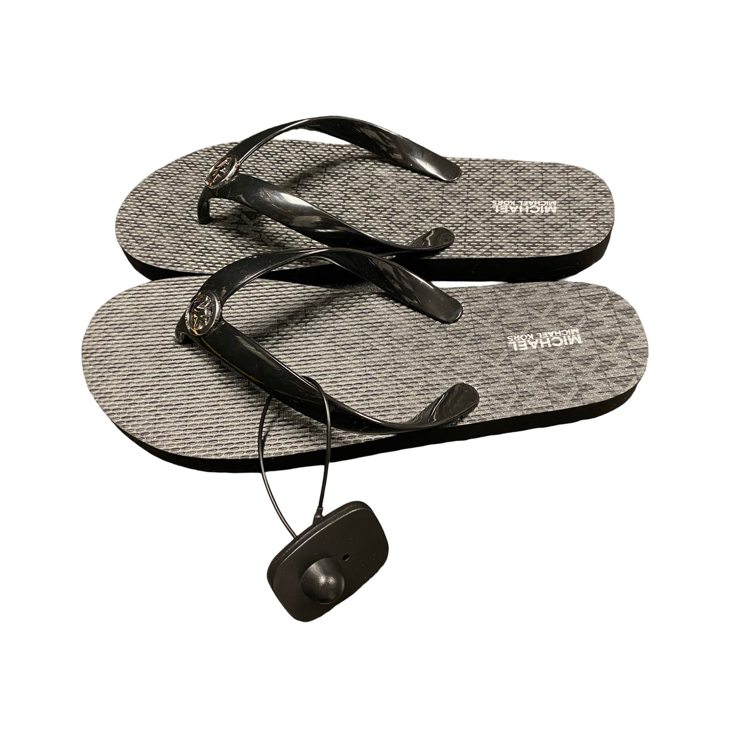 Sandals Flip Flops By Michael By Michael Kors In Black, Size:9