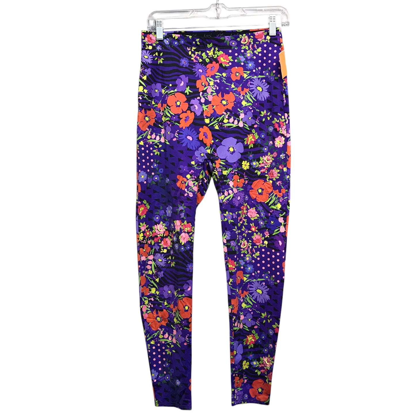 Athletic Leggings By YITTY In Purple, Size:L