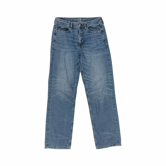 Jeans Wide Leg By American Eagle In Blue Denim, Size:10