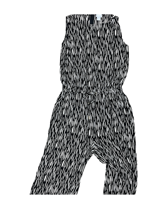 Jumpsuit By Chicos In Black & White, Size:M