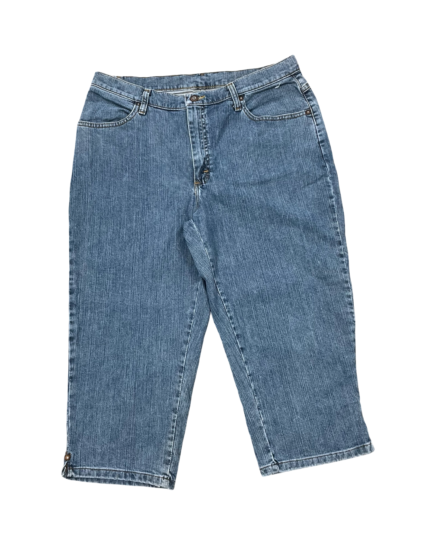 Jeans Cropped By Riders In Blue Denim, Size:16