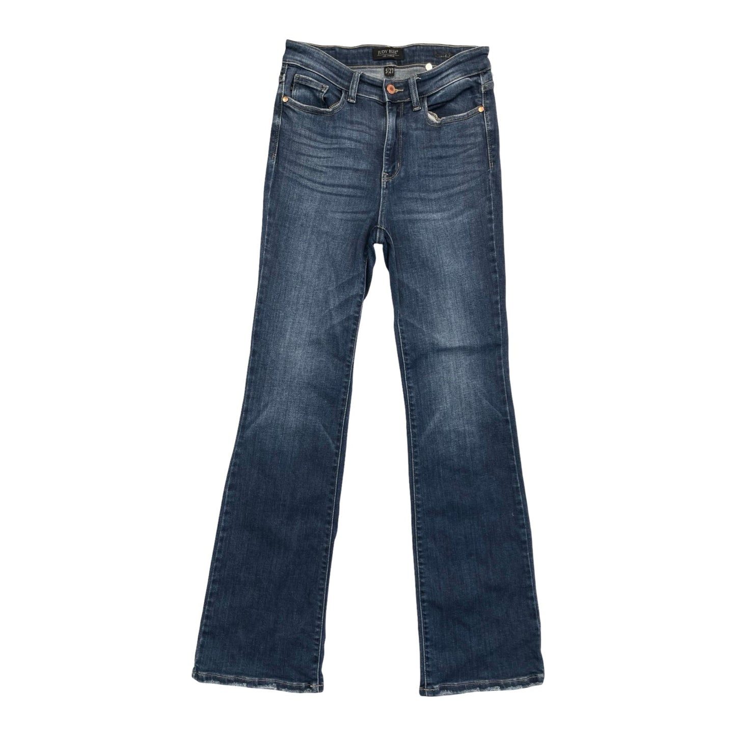 Jeans Flared By Judy Blue In Blue Denim, Size:4