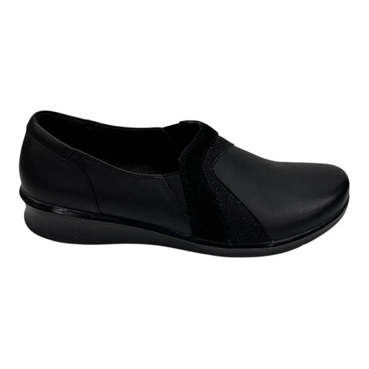 Shoes Flats By Clarks In Black, Size:10