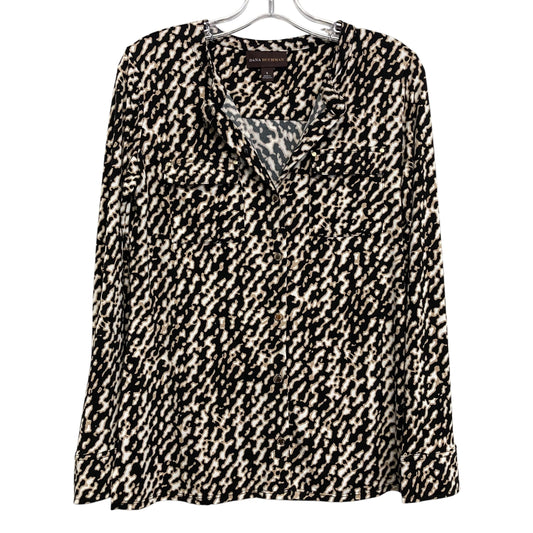 Top Ls By Dana Buchman In Black & Tan, Size:S