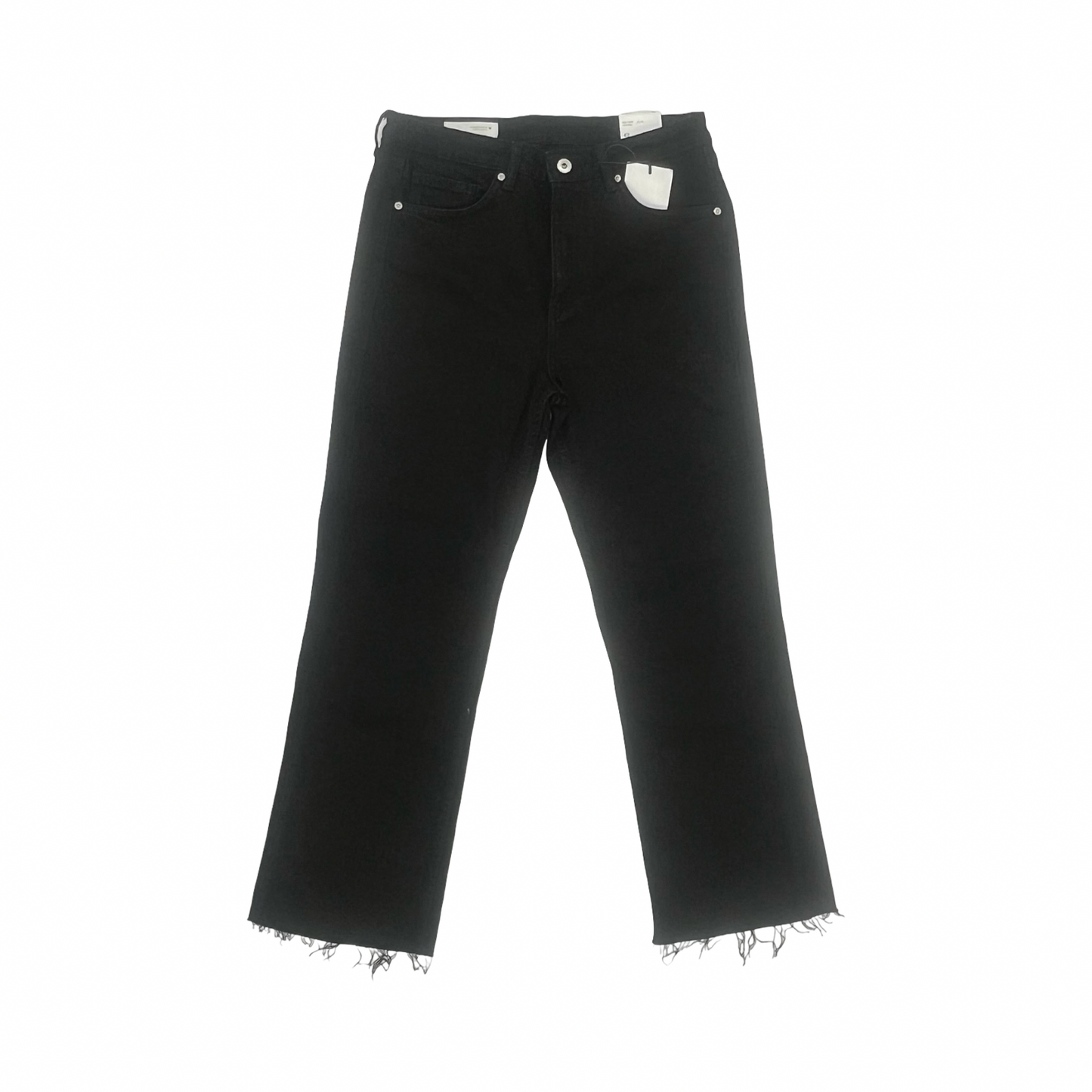 Jeans Cropped By Zara In Black, Size:10
