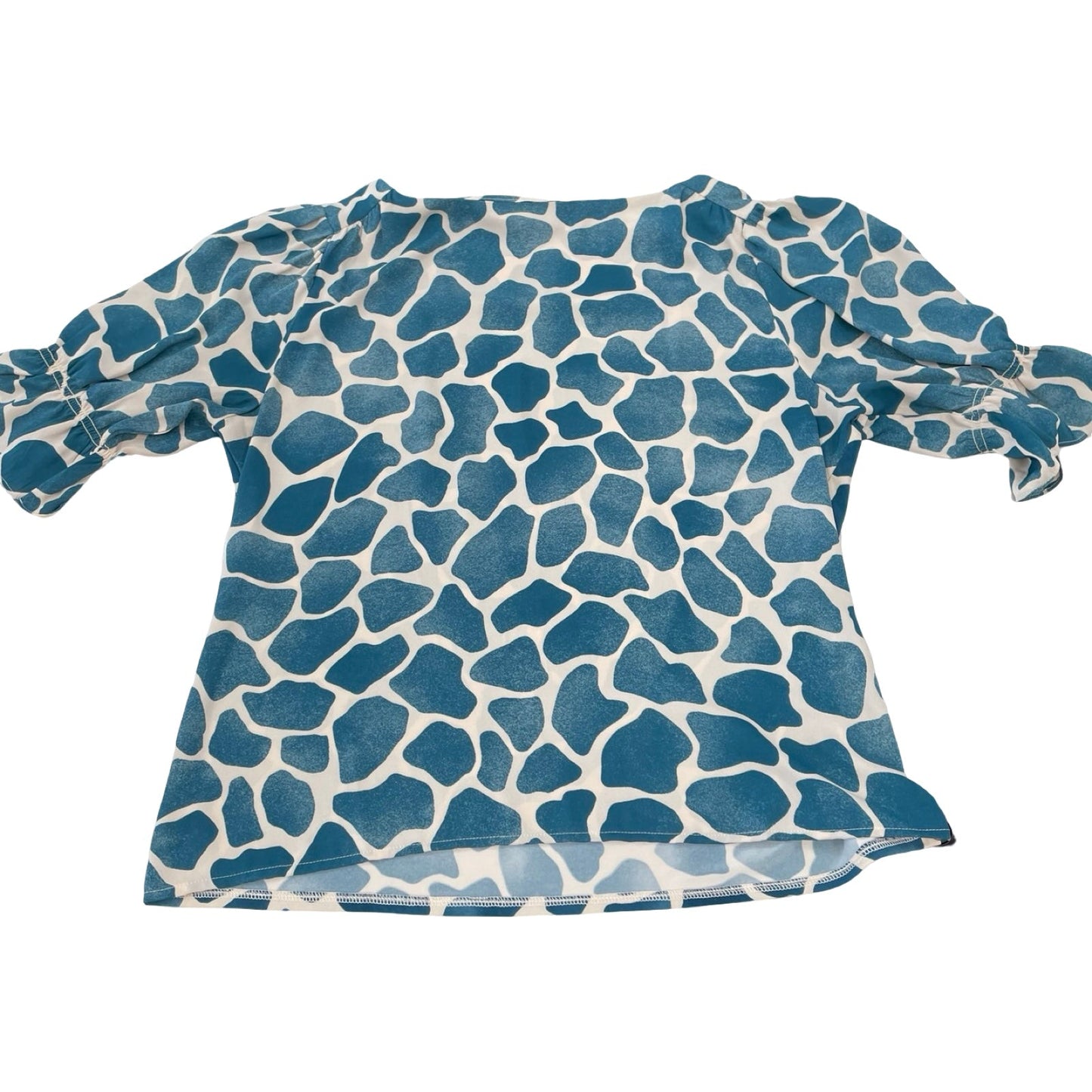 Top Ss By Ann Taylor In Blue & Tan, Size:M