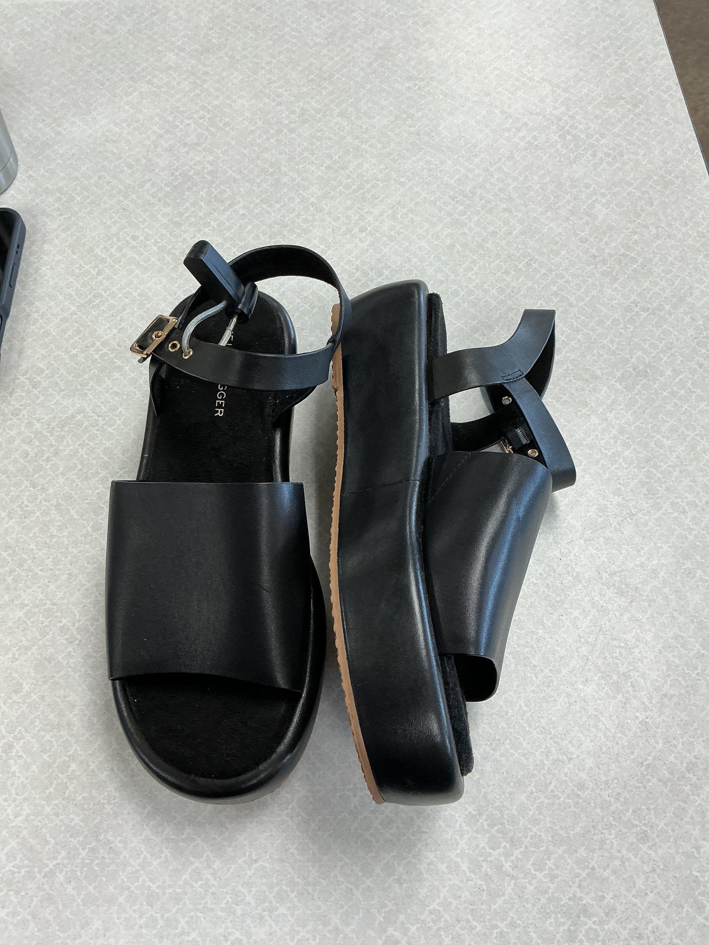 Sandals Heels Platform By Kelsi Dagger In Black, Size:8.5