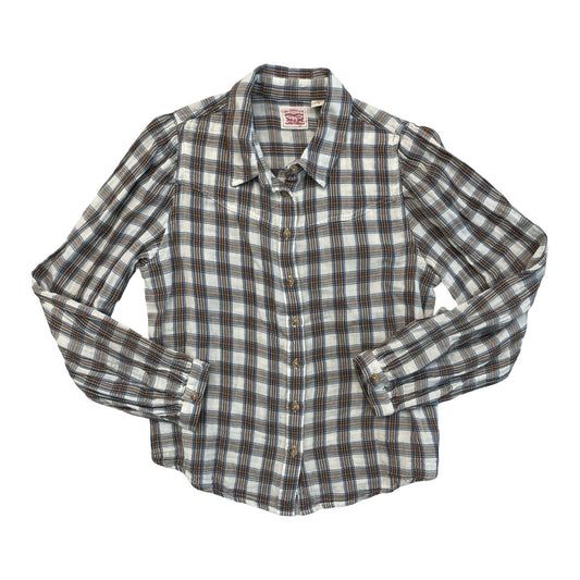 Top Ls By Levis In Plaid Pattern, Size:M