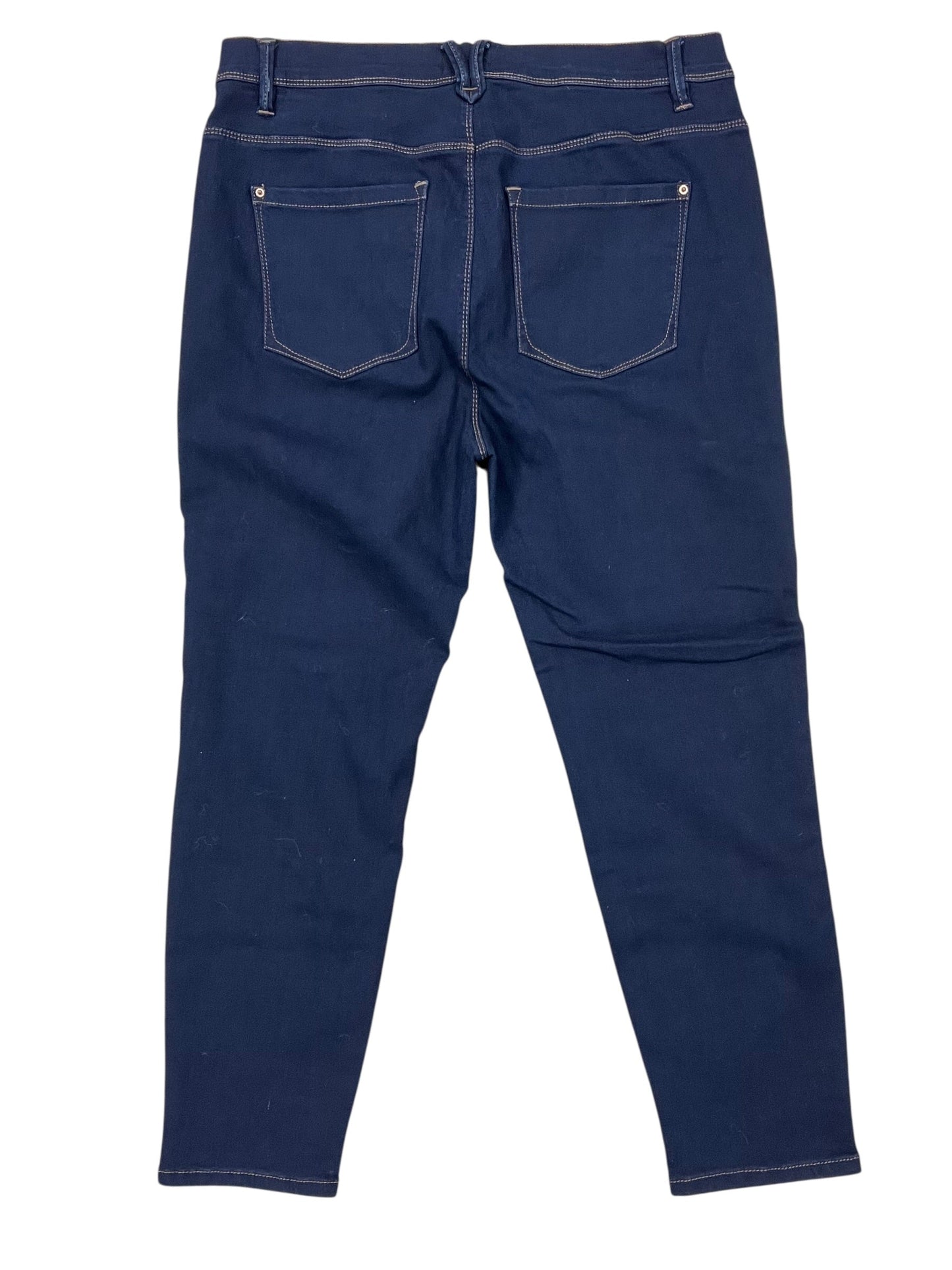 Jeans Jeggings By Curve Appeal In Blue Denim, Size:14
