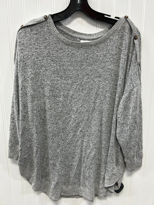 Top Ls By Maurices In Grey, Size:1X