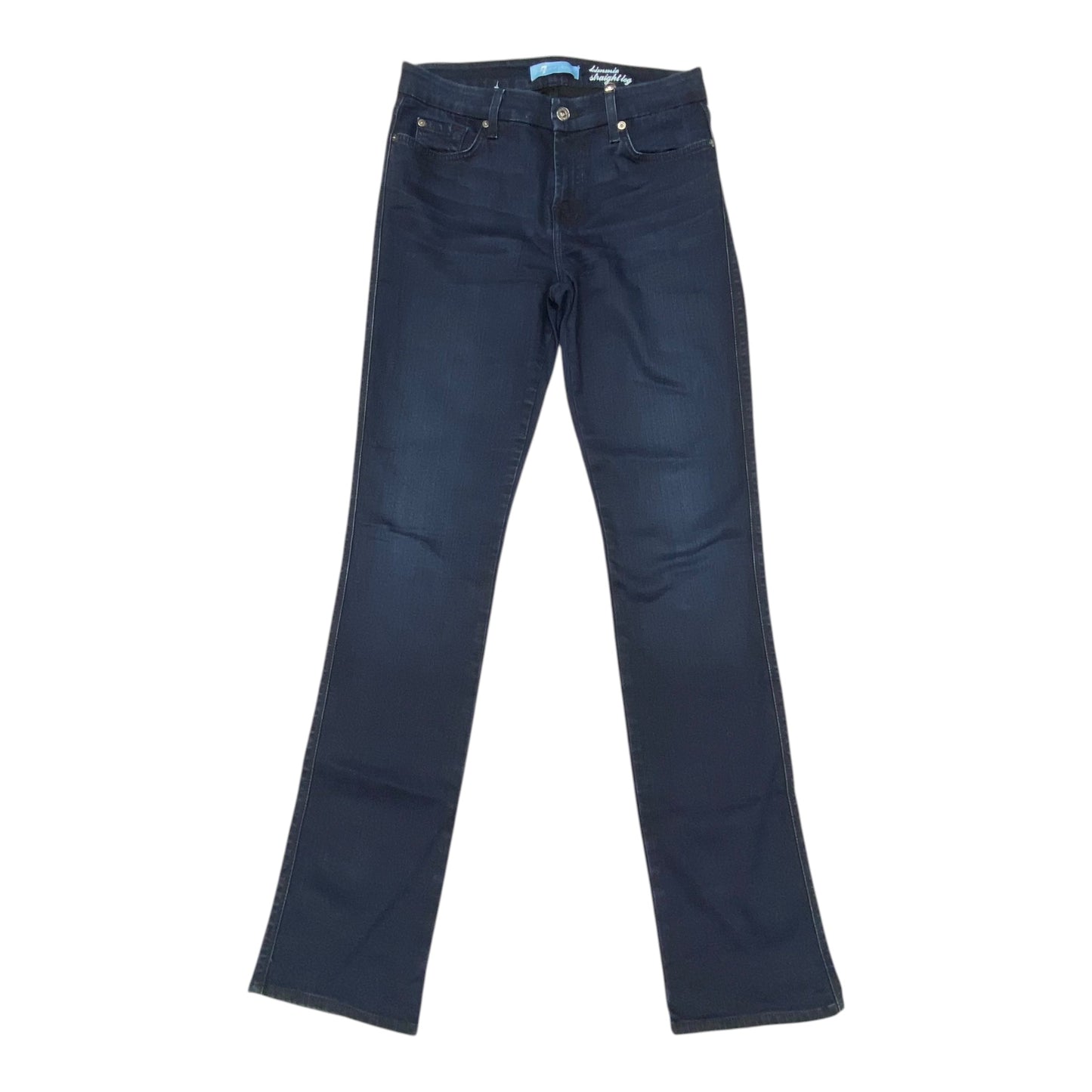 Jeans Straight By 7 For All Mankind In Blue, Size:10