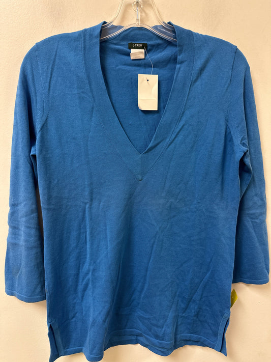 Top 3/4 Sleeve By J. Crew In Blue, Size:S