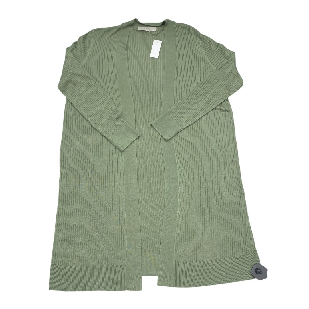 Sweater Cardigan By Loft In Green, Size:L